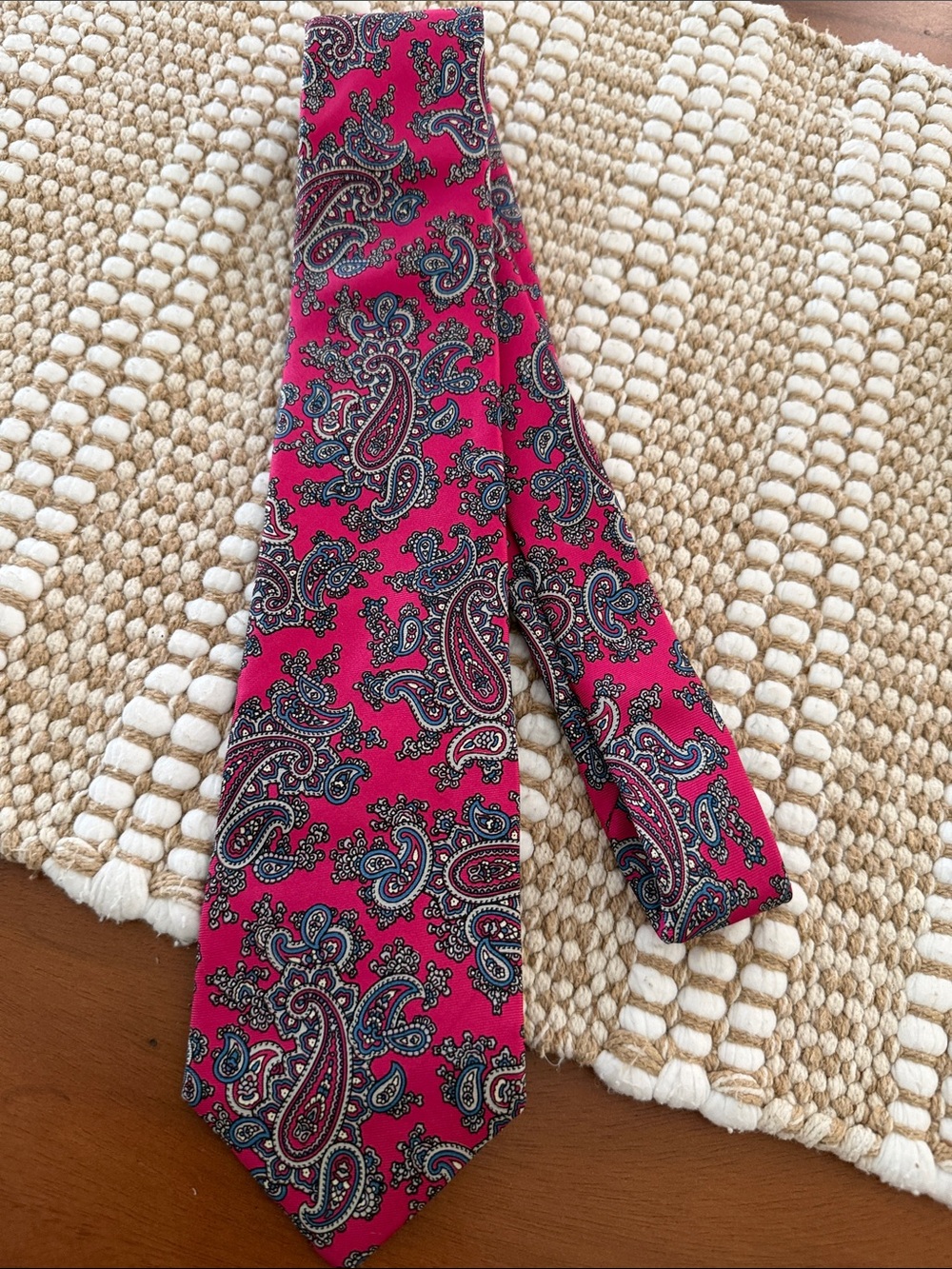 Vintage Christian Dior Paisley Silk Tie